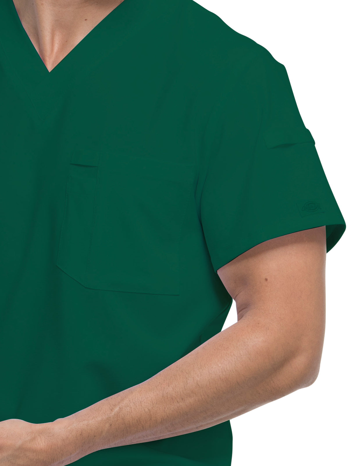 Men's 1-Pocket Tuckable V-Neck Top - DK635 - Hunter Green