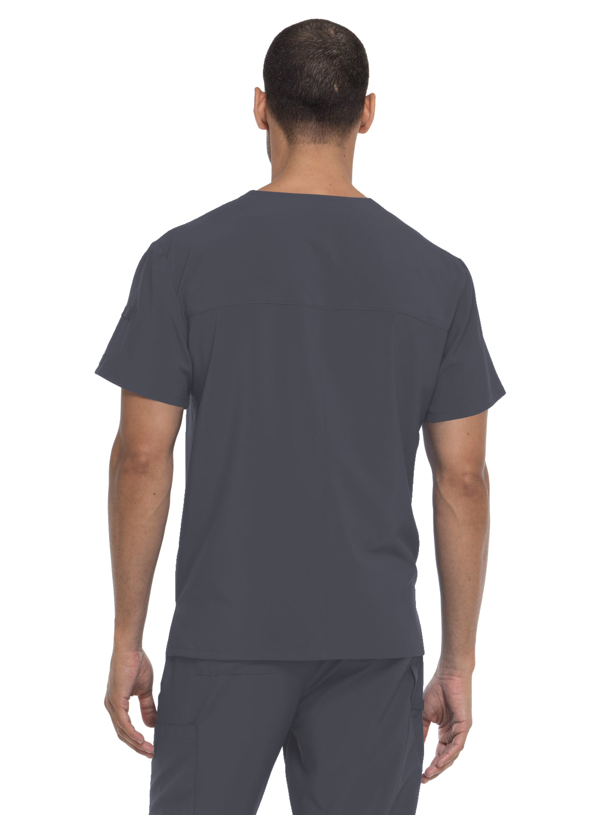 Men's 1-Pocket Tuckable V-Neck Top - DK635 - Pewter