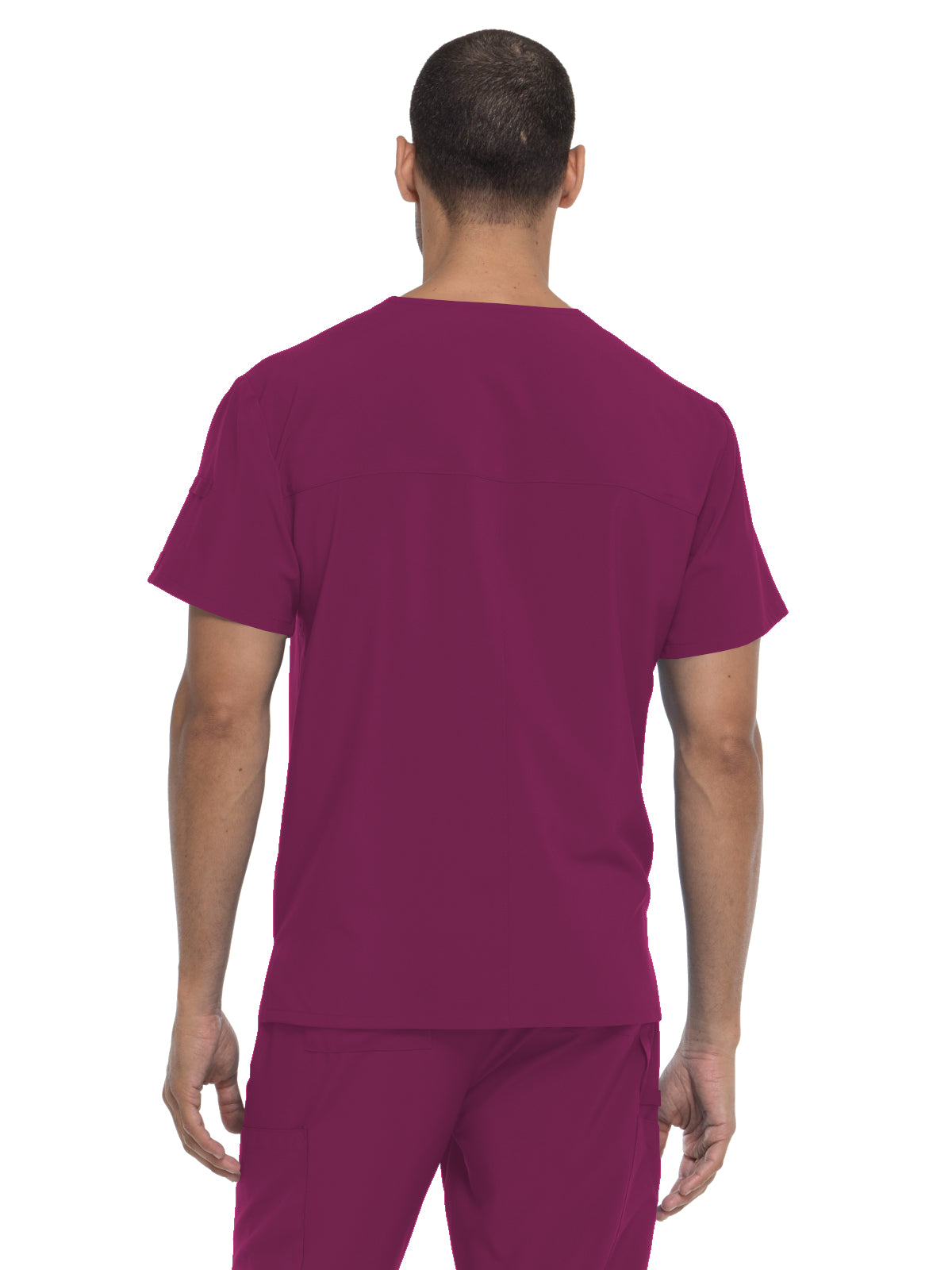 Men's 1-Pocket Tuckable V-Neck Top - DK635 - Wine