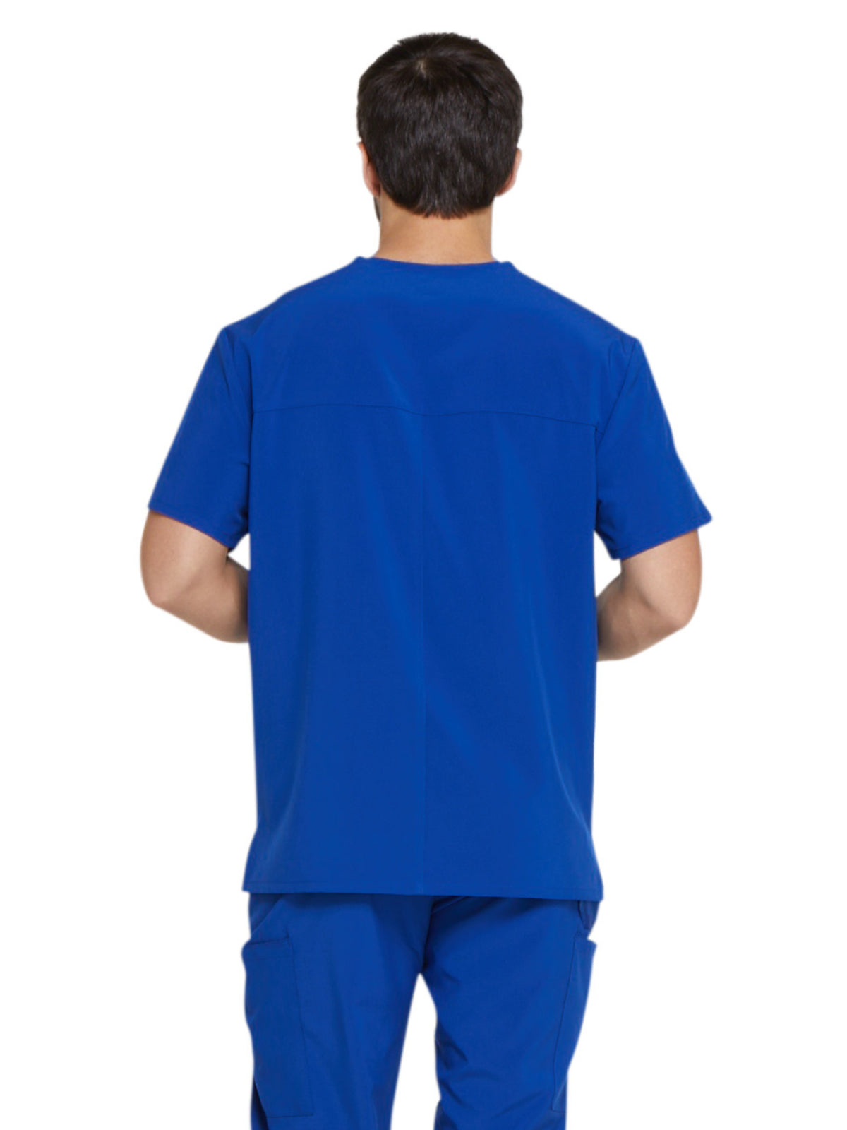 Men's Four-Pocket V-Neck Top - DK645 - Galaxy Blue