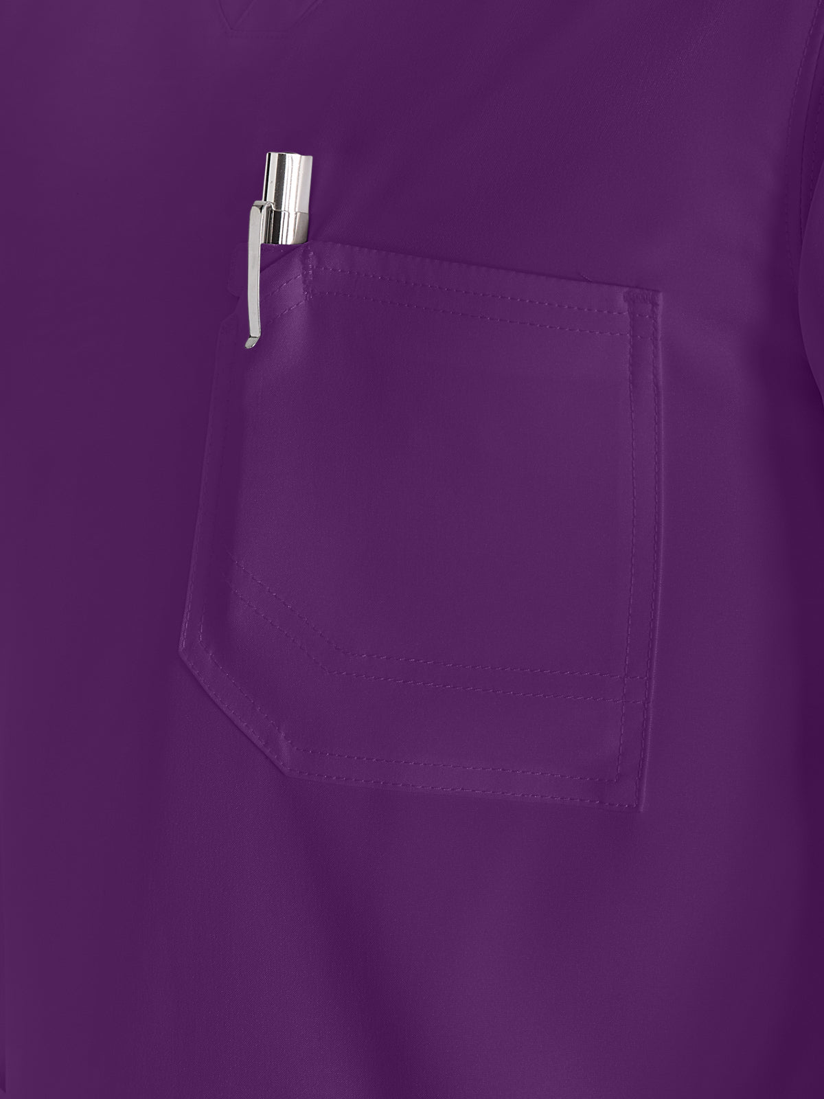 Men's 3-Pocket V-Neck Top - DK677 - Eggplant
