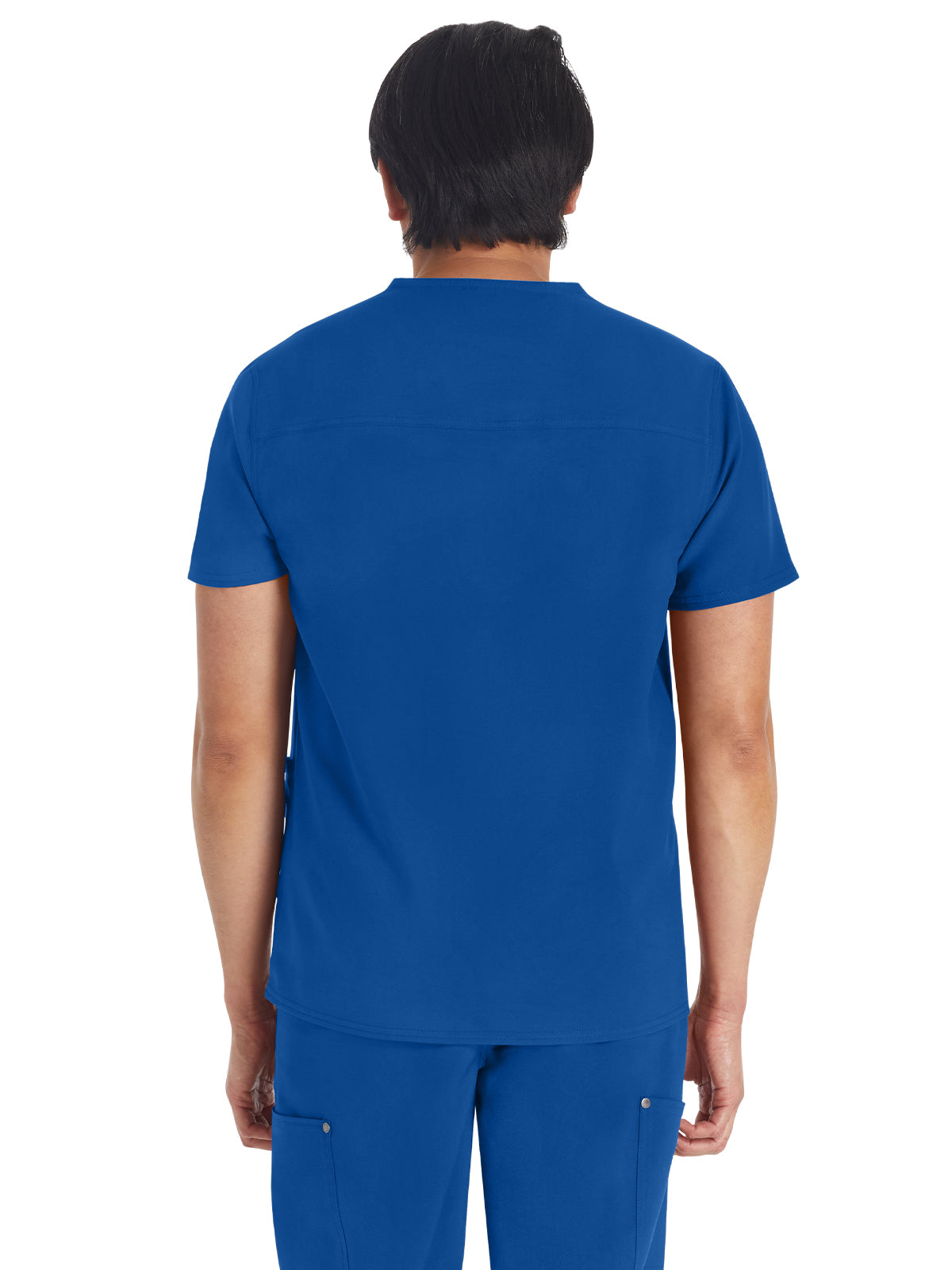 Men's 3-Pocket V-Neck Top - DK677 - Galaxy Blue