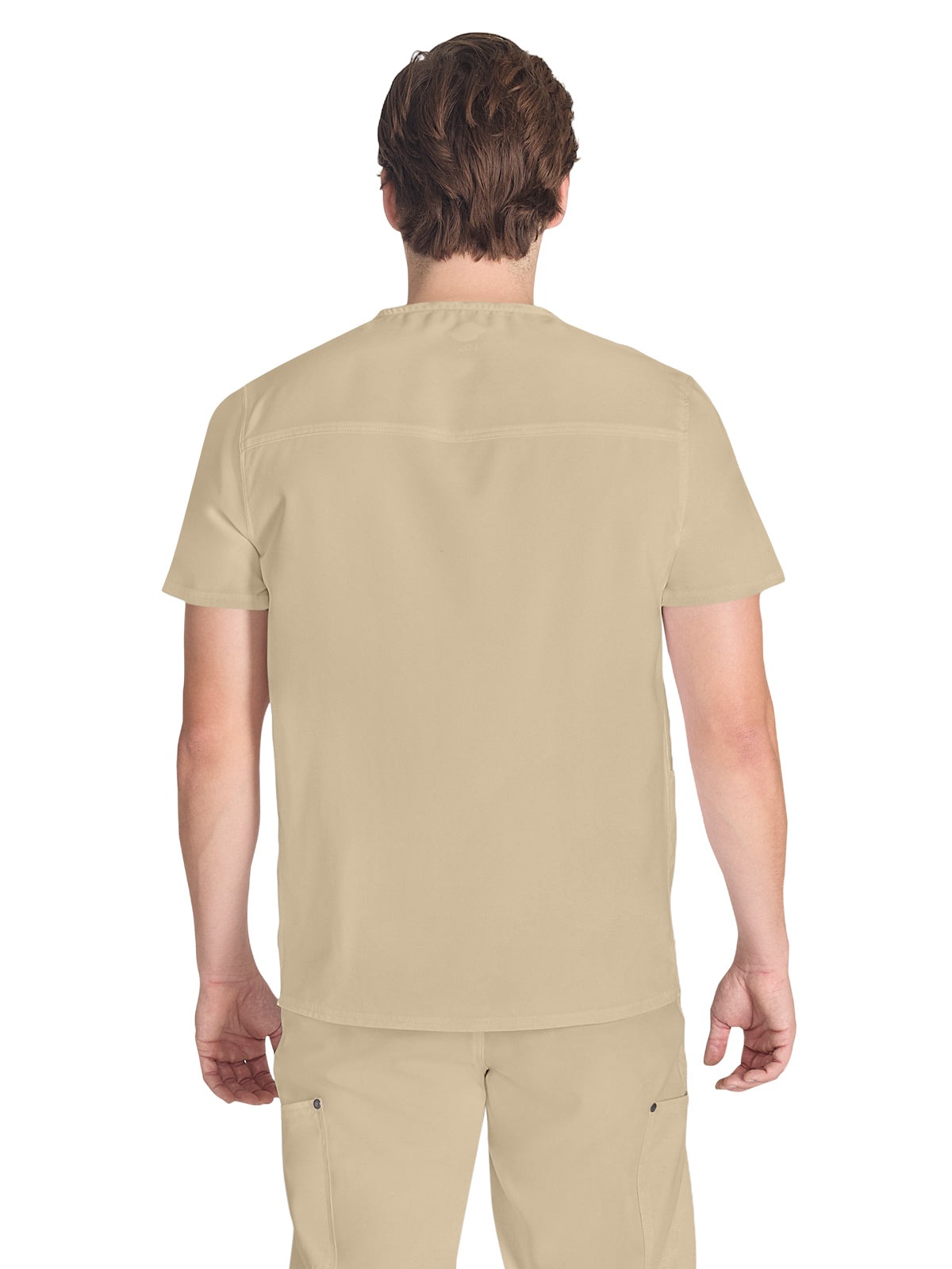 Men's 3-Pocket V-Neck Top - DK677 - Khaki