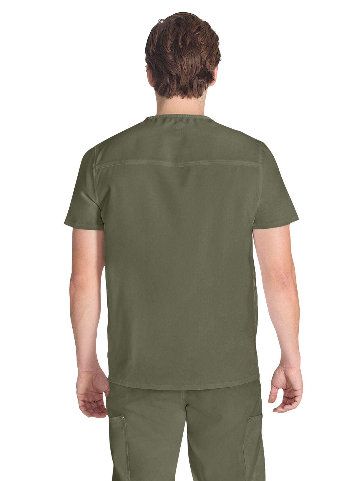 Men's 3-Pocket V-Neck Top - DK677 - Olive