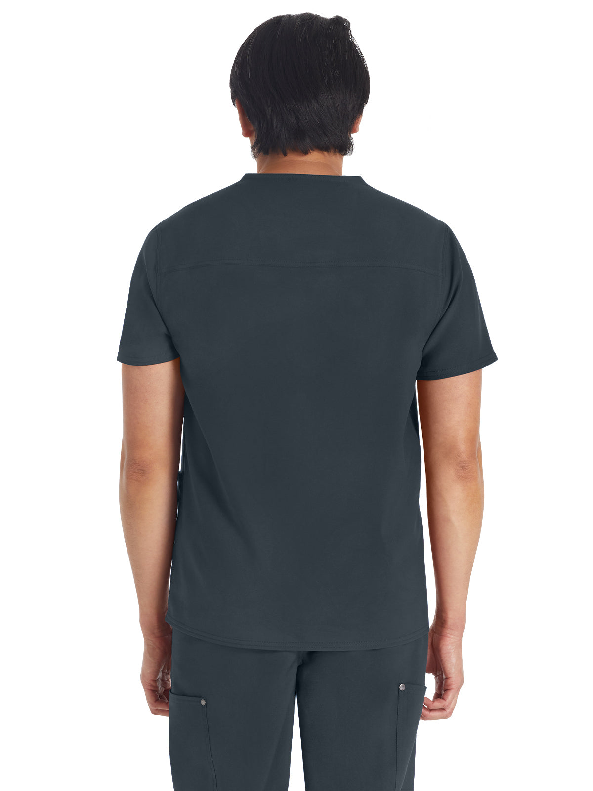 Men's 3-Pocket V-Neck Top - DK677 - Pewter