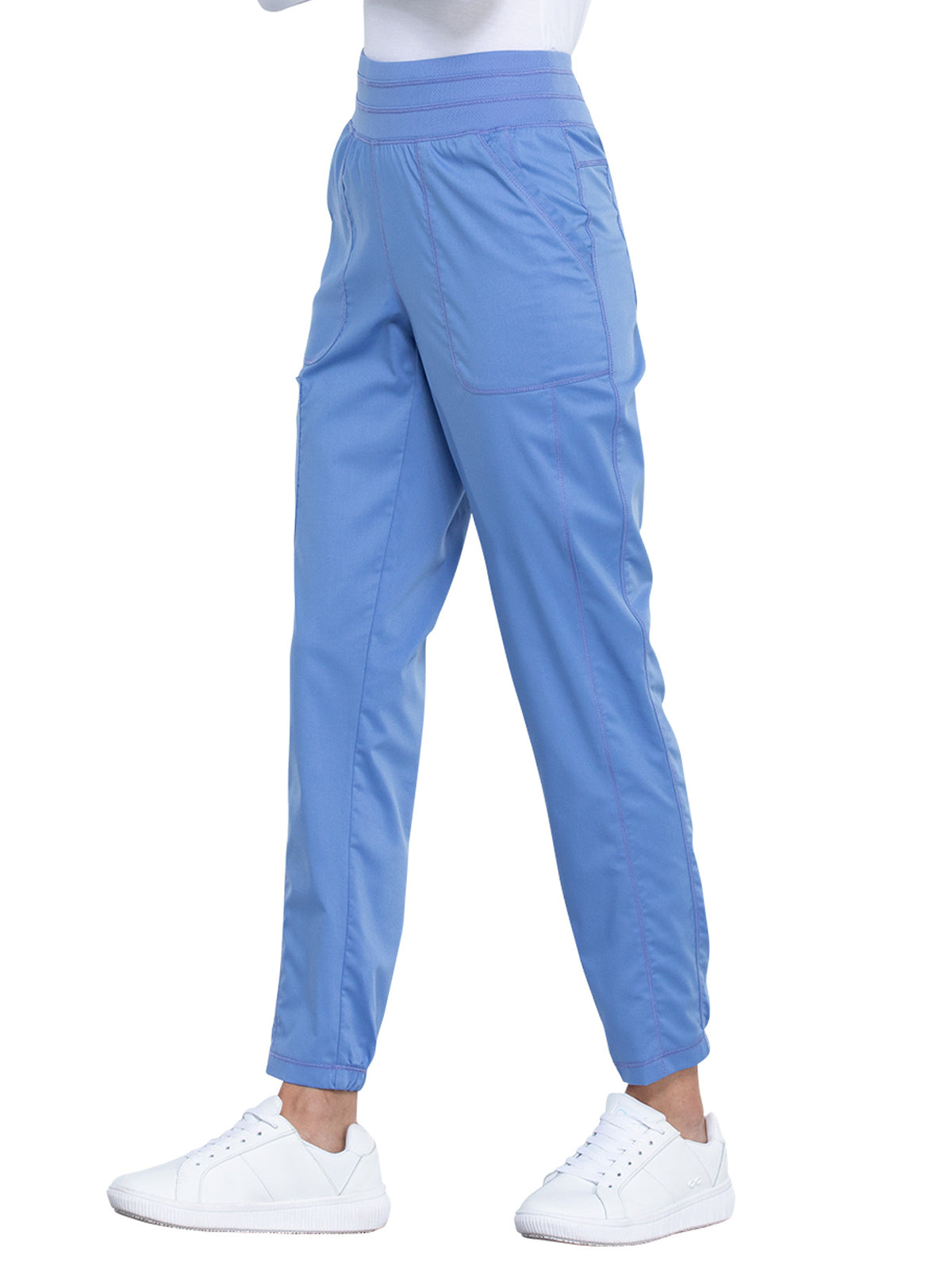 Women's 5-Pocket Natural Rise Jogger Pant - WW011 - Ciel Blue