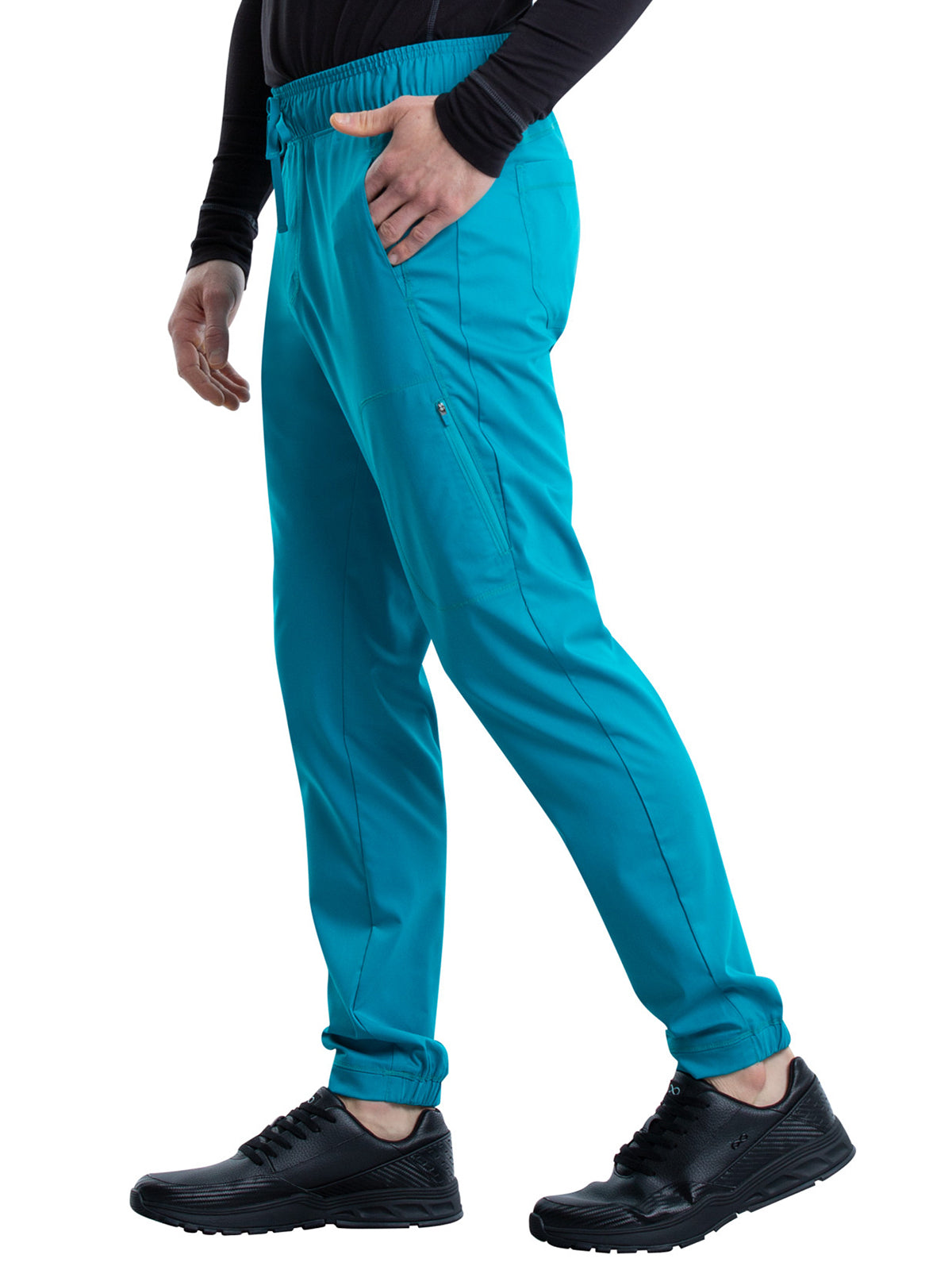 Men's 5-Pocket Natural Rise Jogger Pant - WW012 - Teal Blue