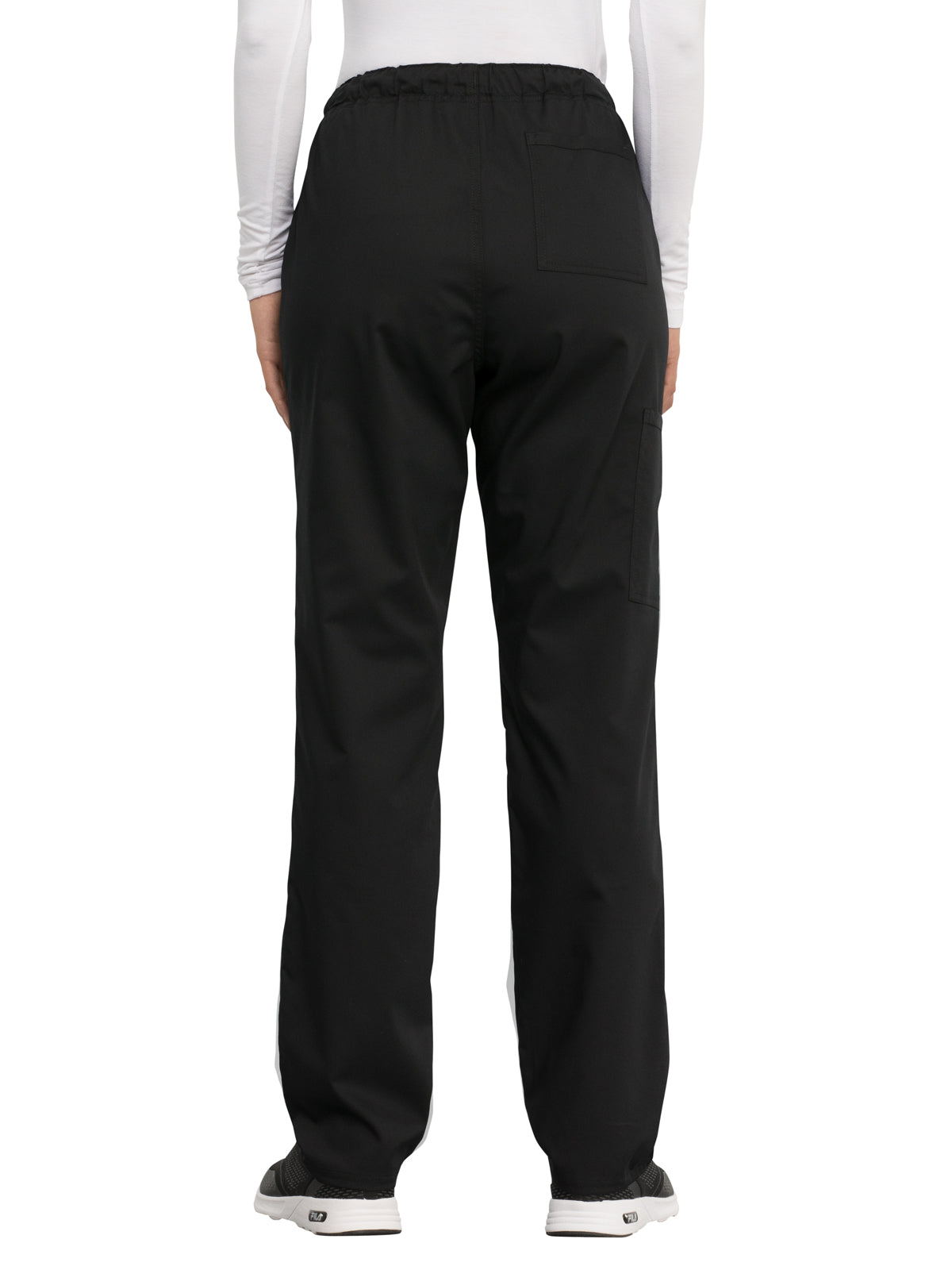 Unisex 4-Pocket Tapered Leg Drawstring Pant - WW020 - Black