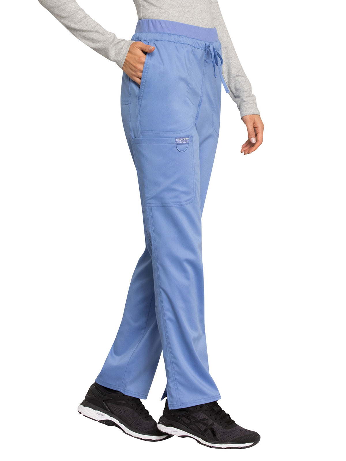 Women's 5-Pocket Tapered Leg Pant - WW105 - Ciel Blue