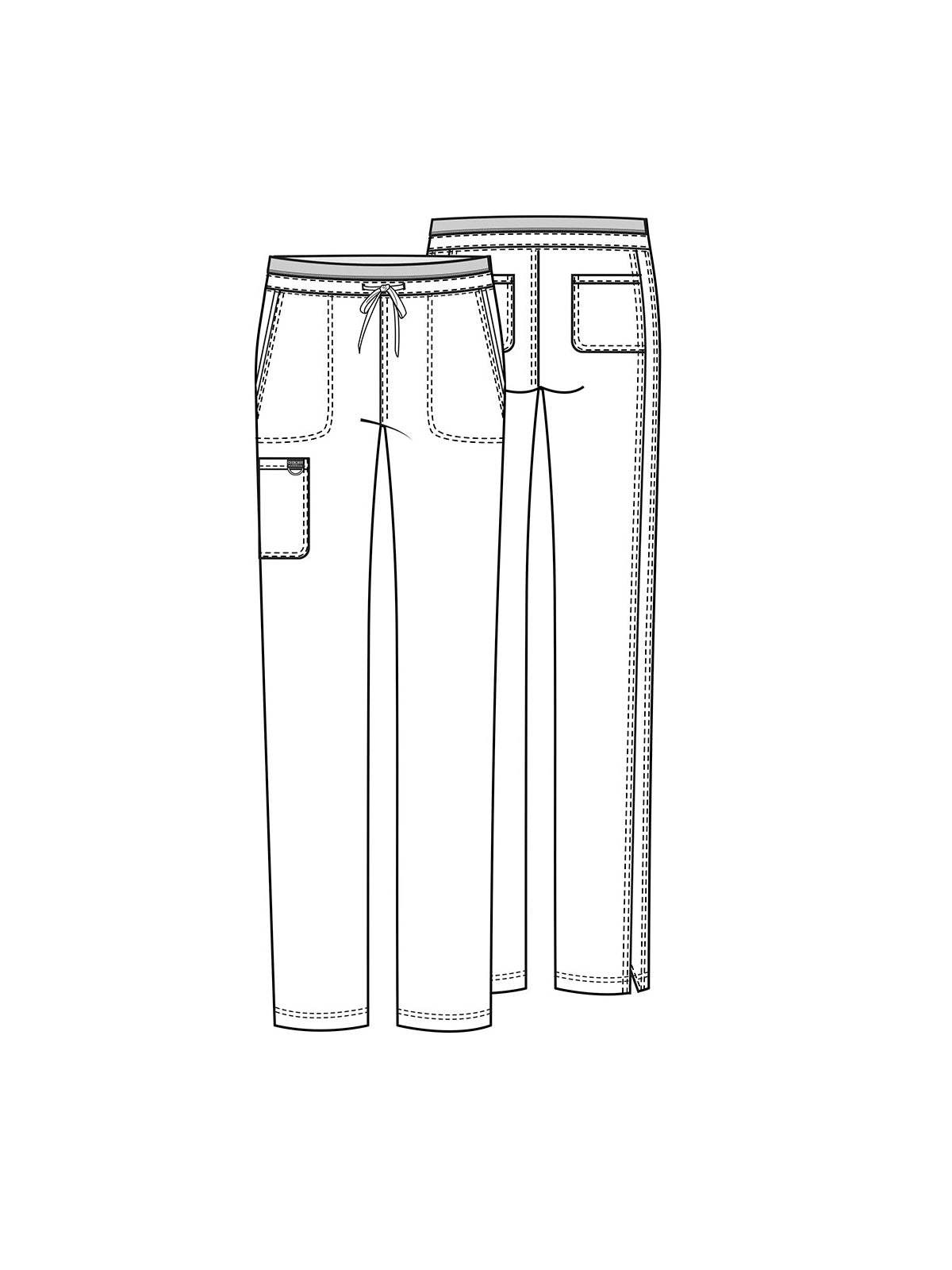 Women's 5-Pocket Tapered Leg Pant - WW105 - Navy