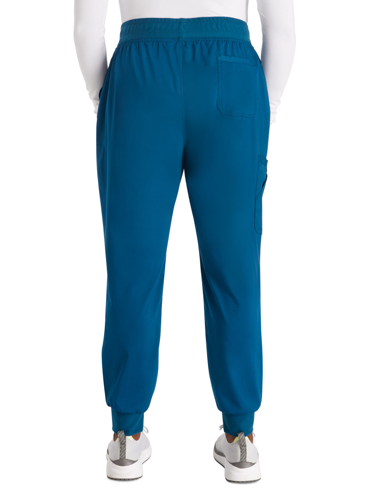 Women's 5-Pocket Mid Rise Jogger Pant - WW115 - Caribbean Blue