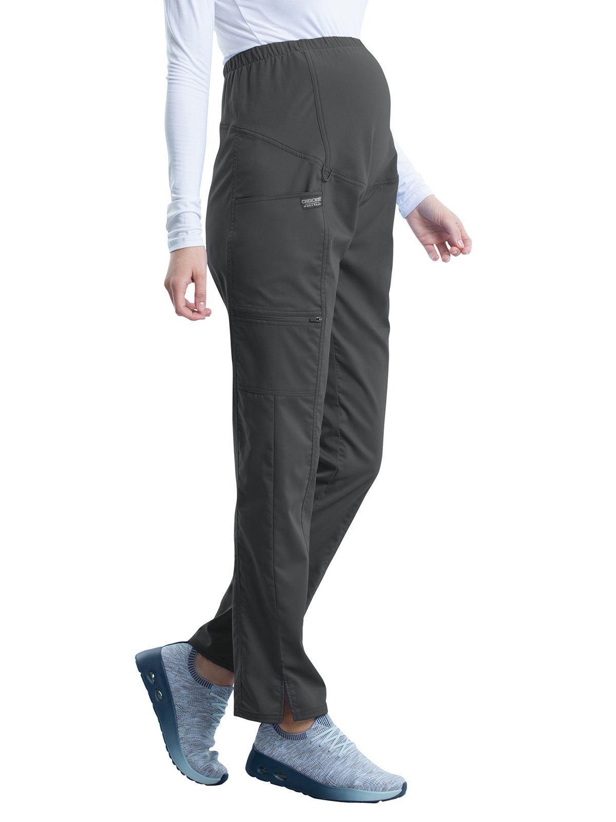 Women's 3-Pocket Maternity Straight Leg Pant - WW155 - Pewter