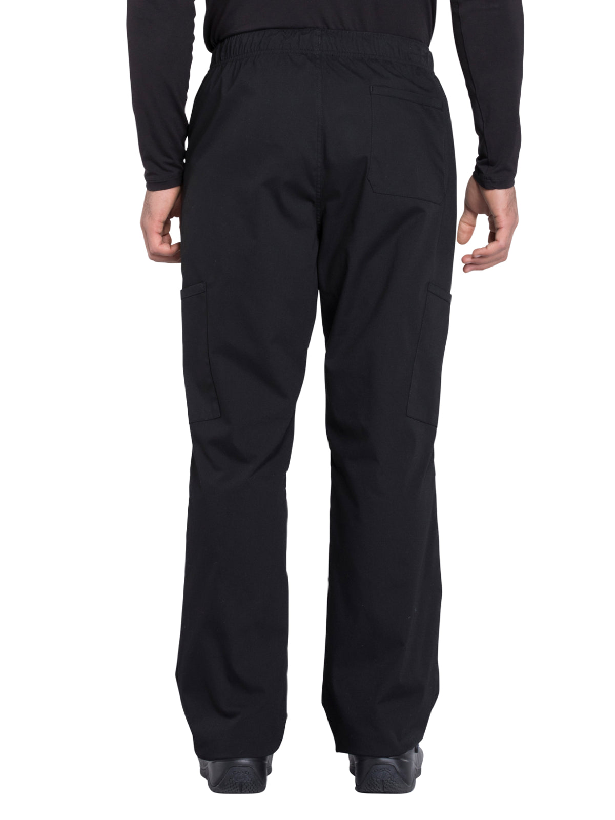Men's Tapered Leg Fly Front Cargo Pant - WW190 - Black