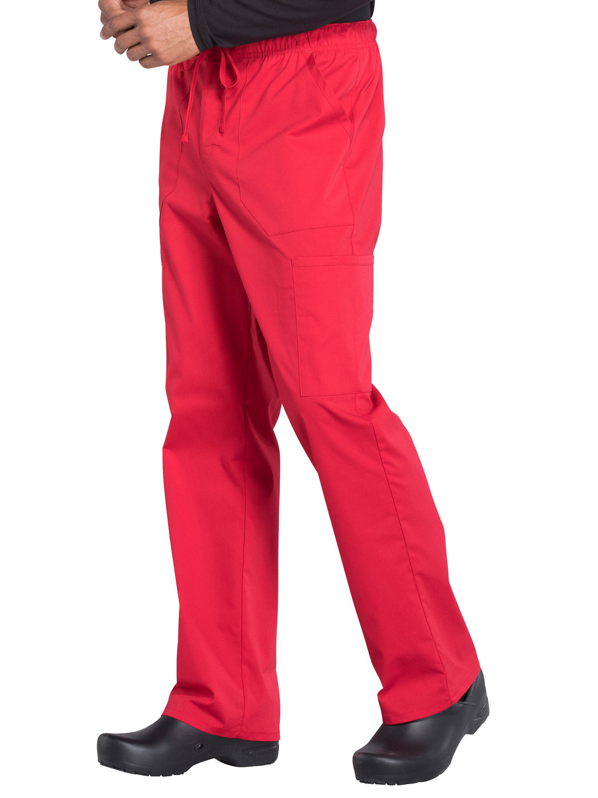 Men's Tapered Leg Fly Front Cargo Pant - WW190 - Red