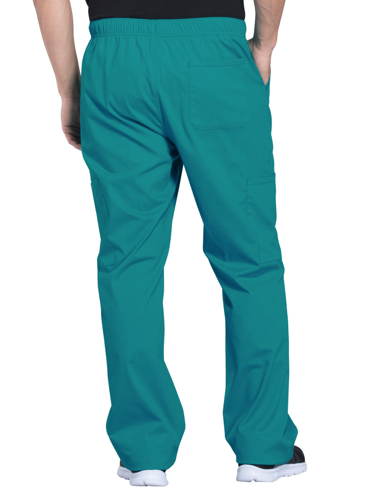 Men's Tapered Leg Fly Front Cargo Pant - WW190 - Teal Blue