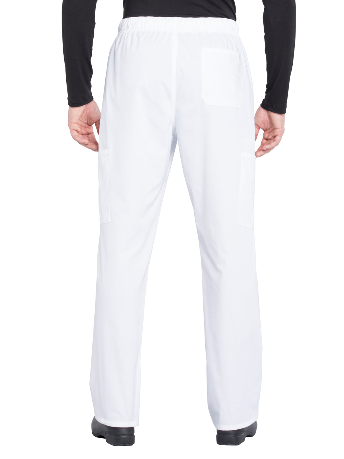 Men's Tapered Leg Fly Front Cargo Pant - WW190 - White