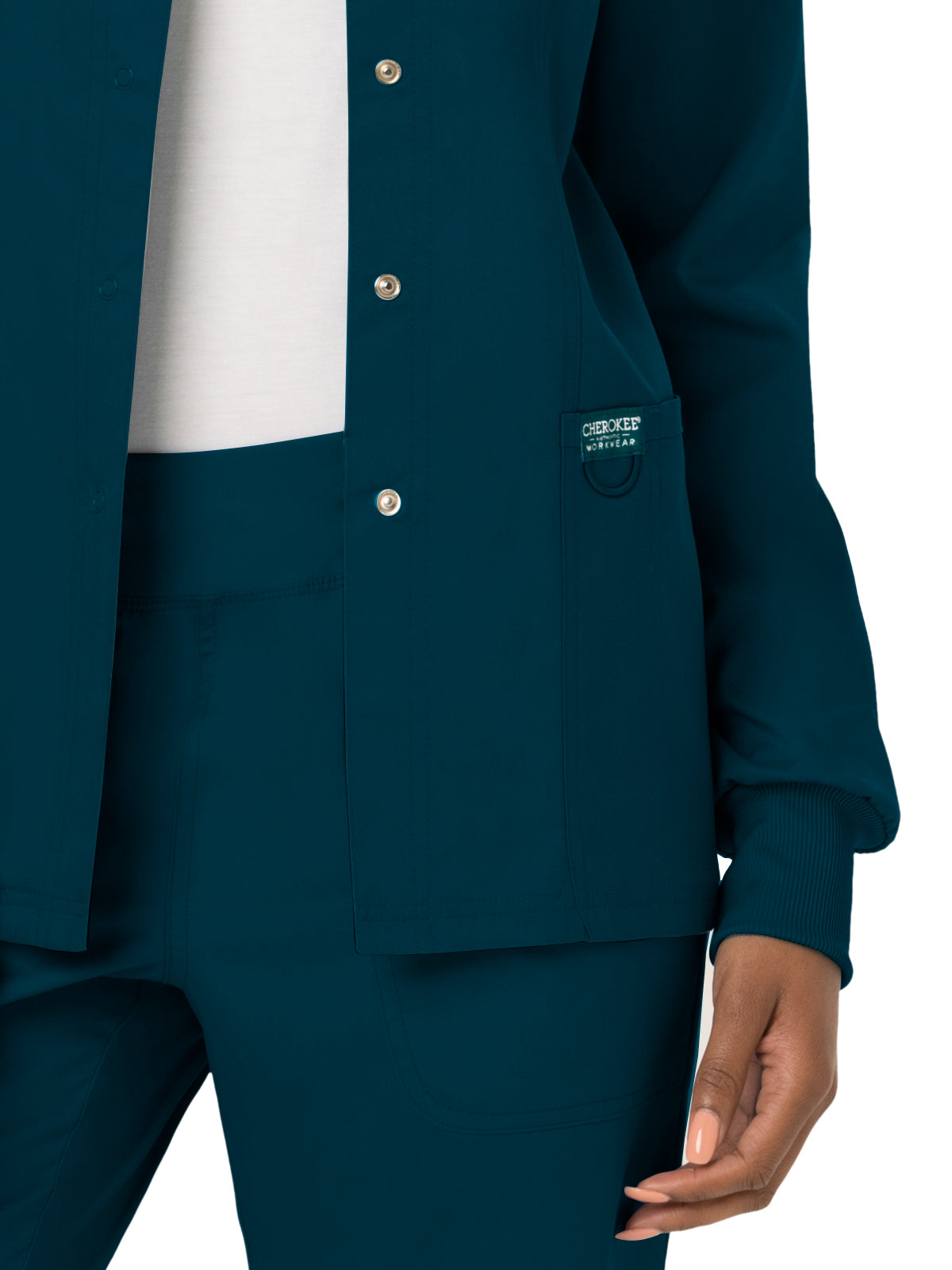 Women's 3-Pocket Snap Front Jacket - WW310 - Caribbean Blue