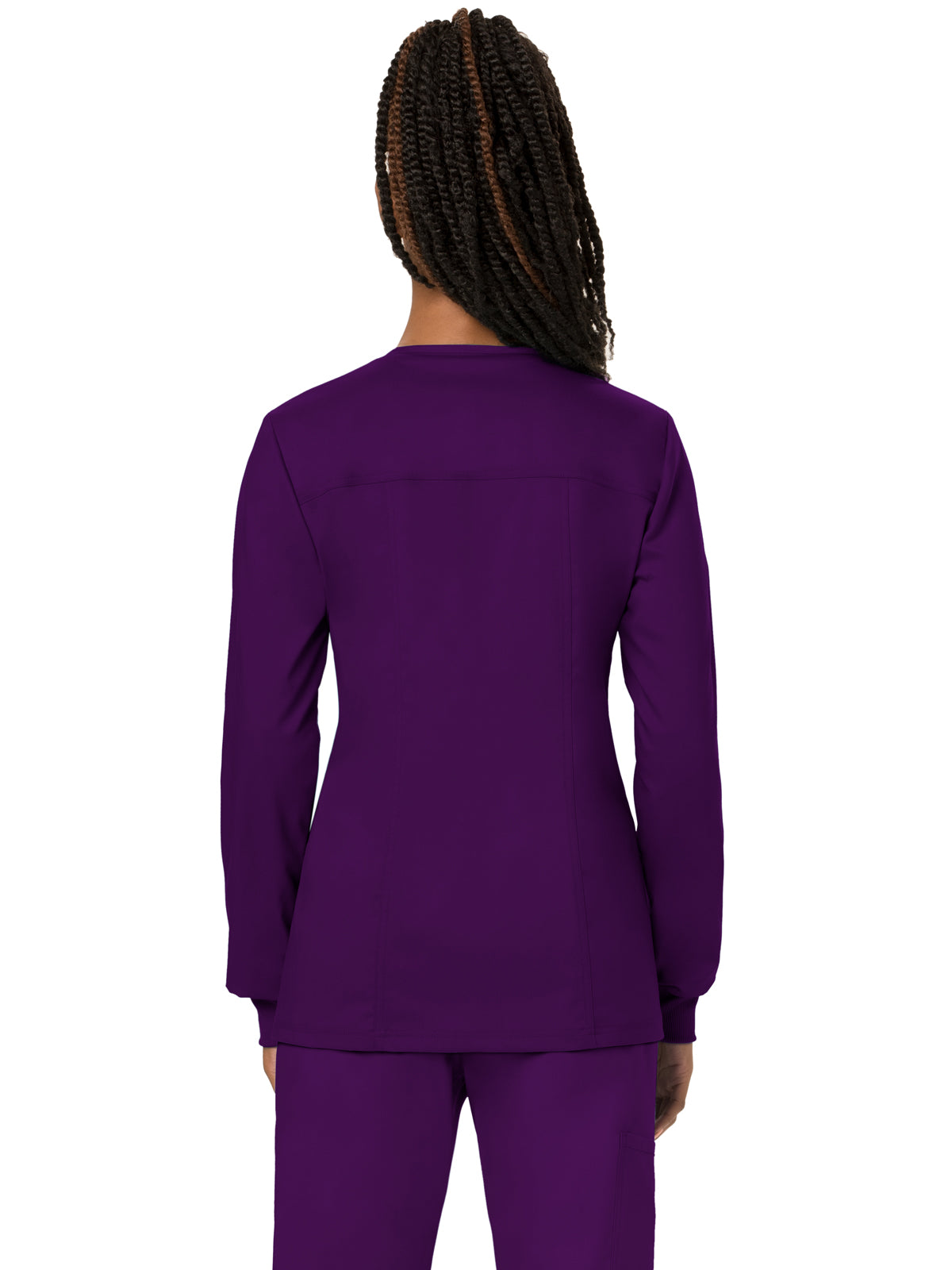Women's 3-Pocket Snap Front Jacket - WW310 - Eggplant