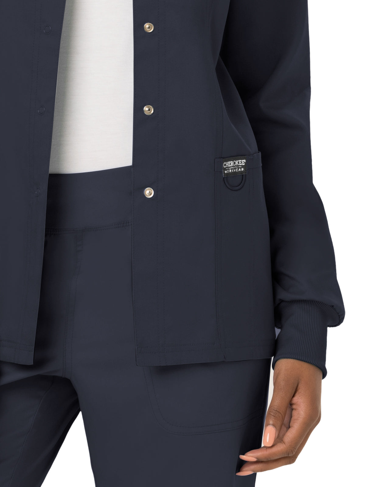 Women's 3-Pocket Snap Front Jacket - WW310 - Pewter