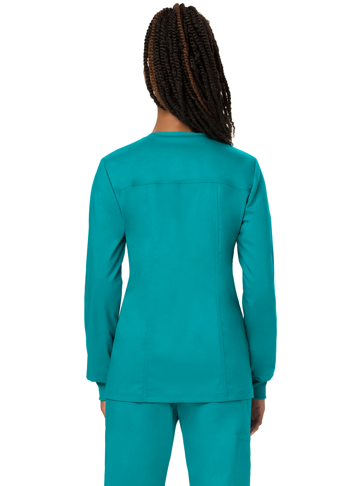 Women's 3-Pocket Snap Front Jacket - WW310 - Teal Blue
