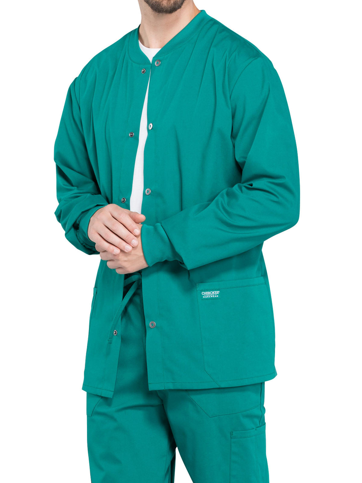 Men's 2-Pocket Snap Front Jacket - WW360 - Hunter Green