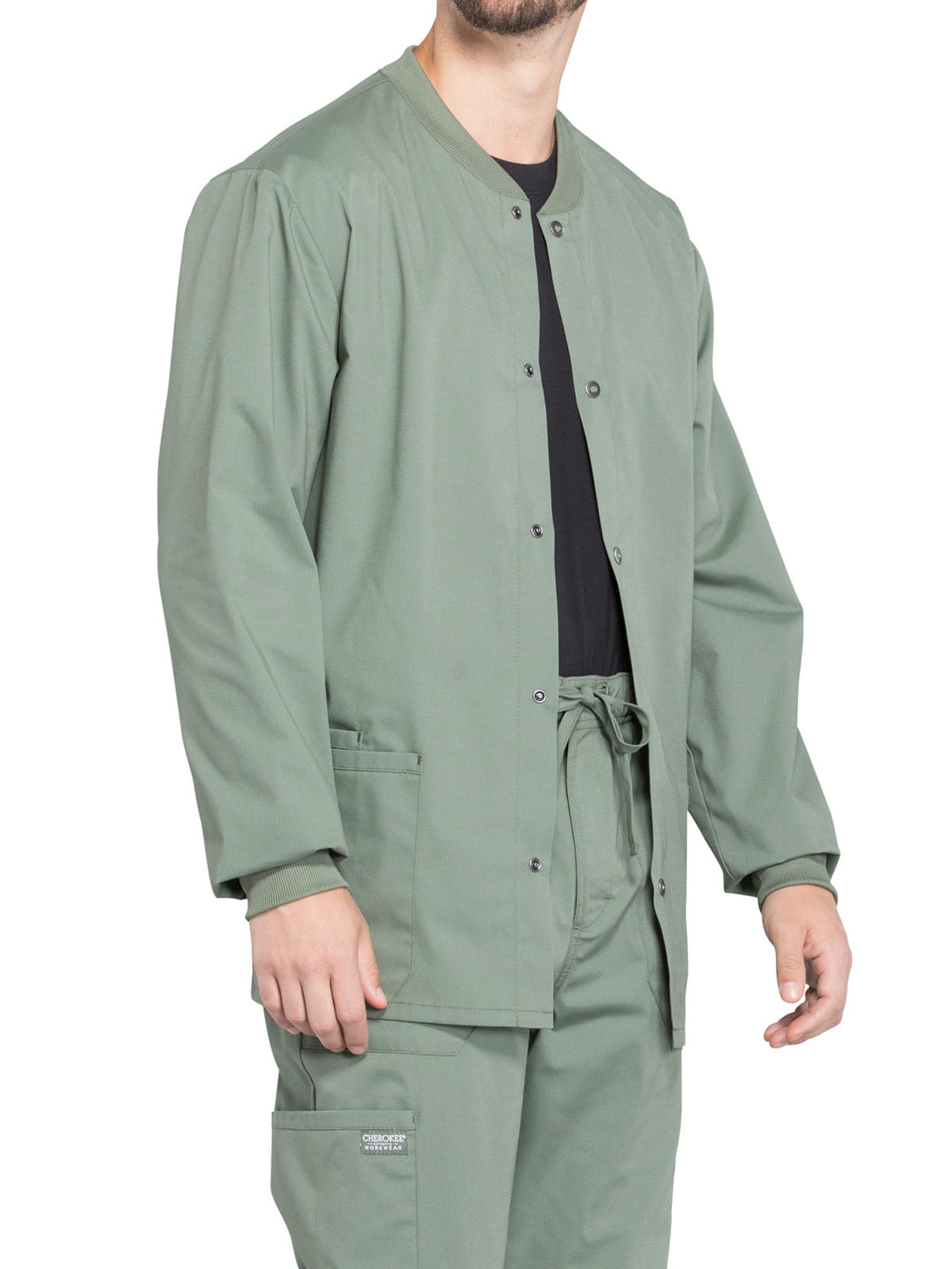 Men's 2-Pocket Snap Front Jacket - WW360 - Olive