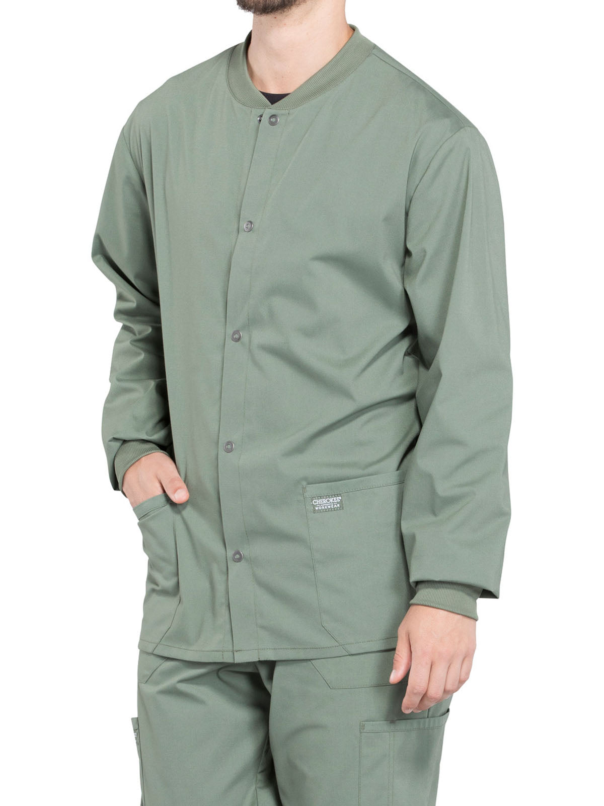 Men's 2-Pocket Snap Front Jacket - WW360 - Olive