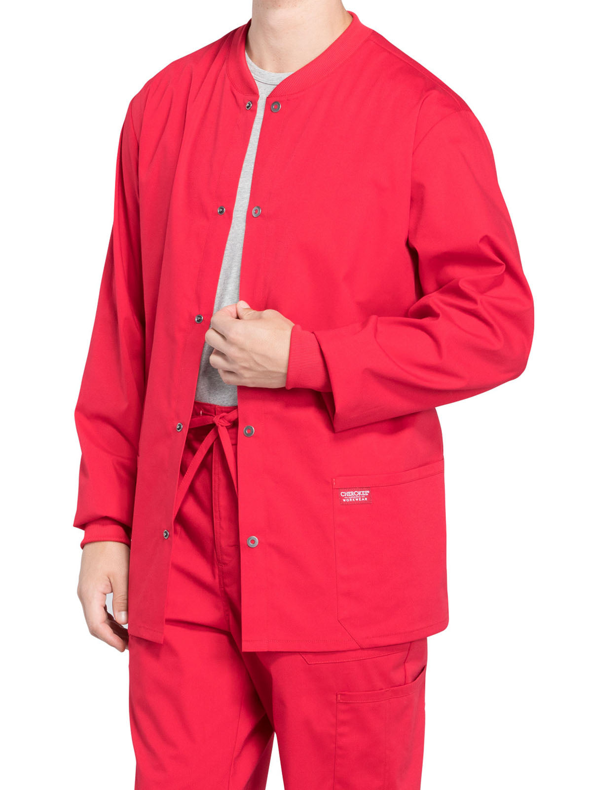 Men's 2-Pocket Snap Front Jacket - WW360 - Red