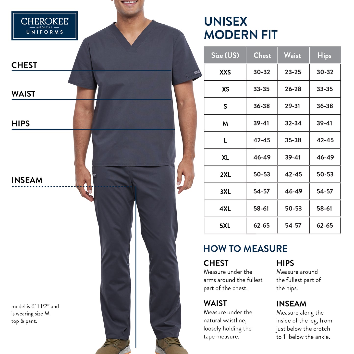 Unisex Scrub Top and Pant Set - WW530C - Navy