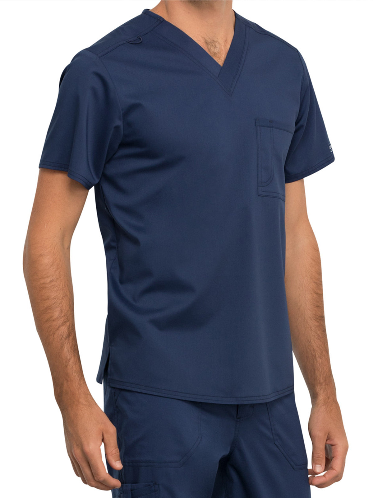 Unisex 1-Pocket Tuckable V-Neck Top - WW625 - Navy