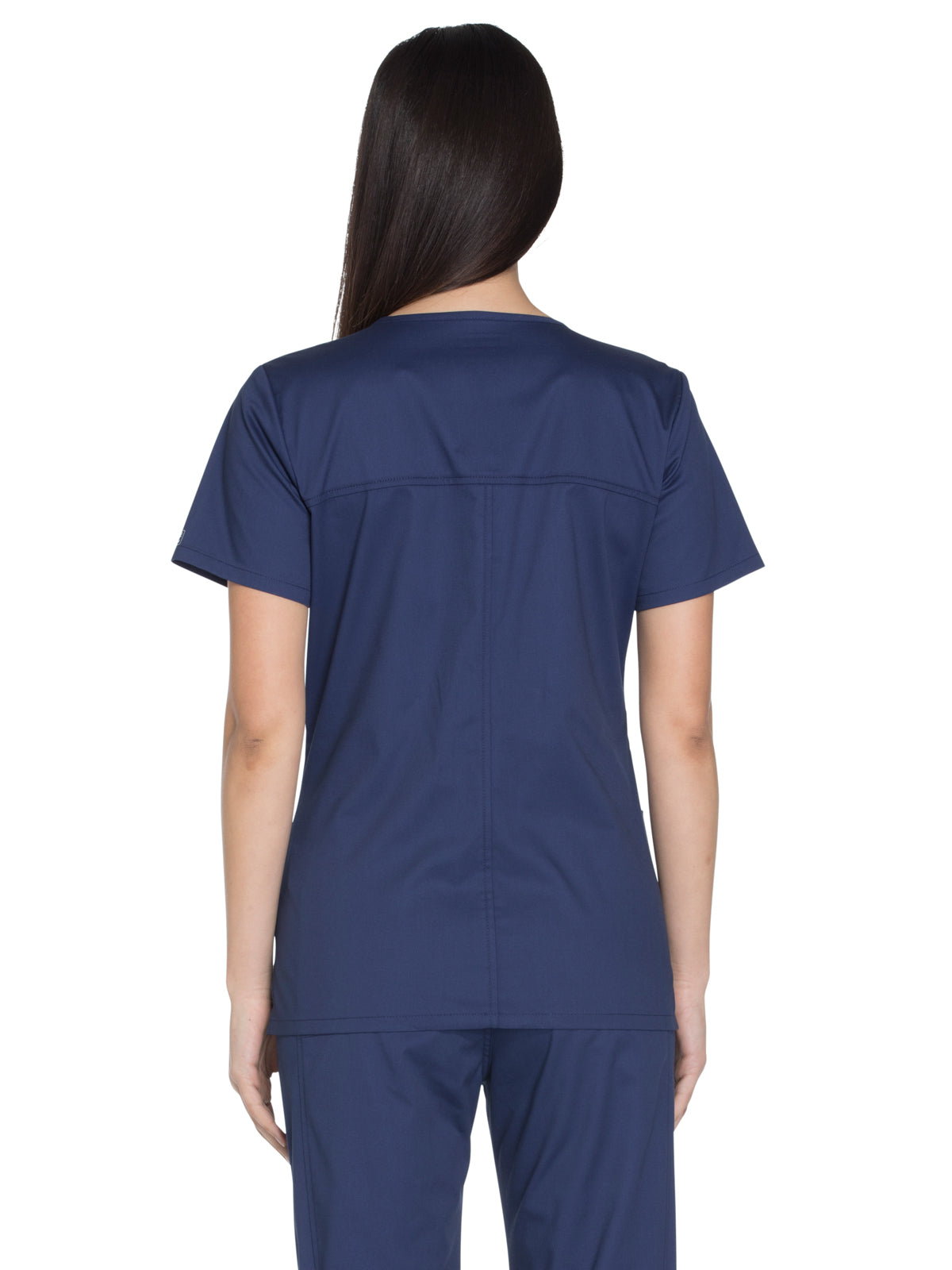 Women's 3-Pocket V-Neck Top - WW630 - Navy
