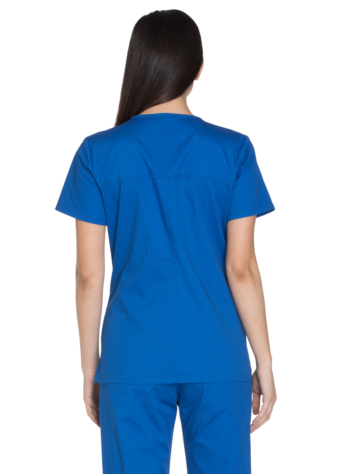 Women's 3-Pocket V-Neck Top - WW630 - Royal