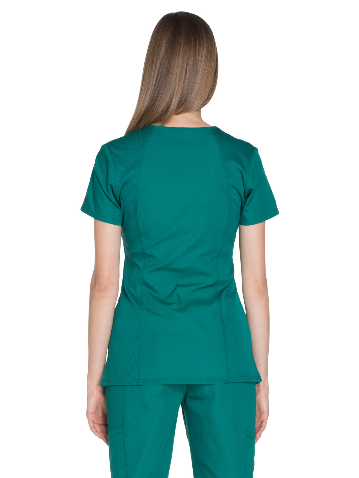 Women's 2-Pocket V-Neck Top - WW645 - Hunter