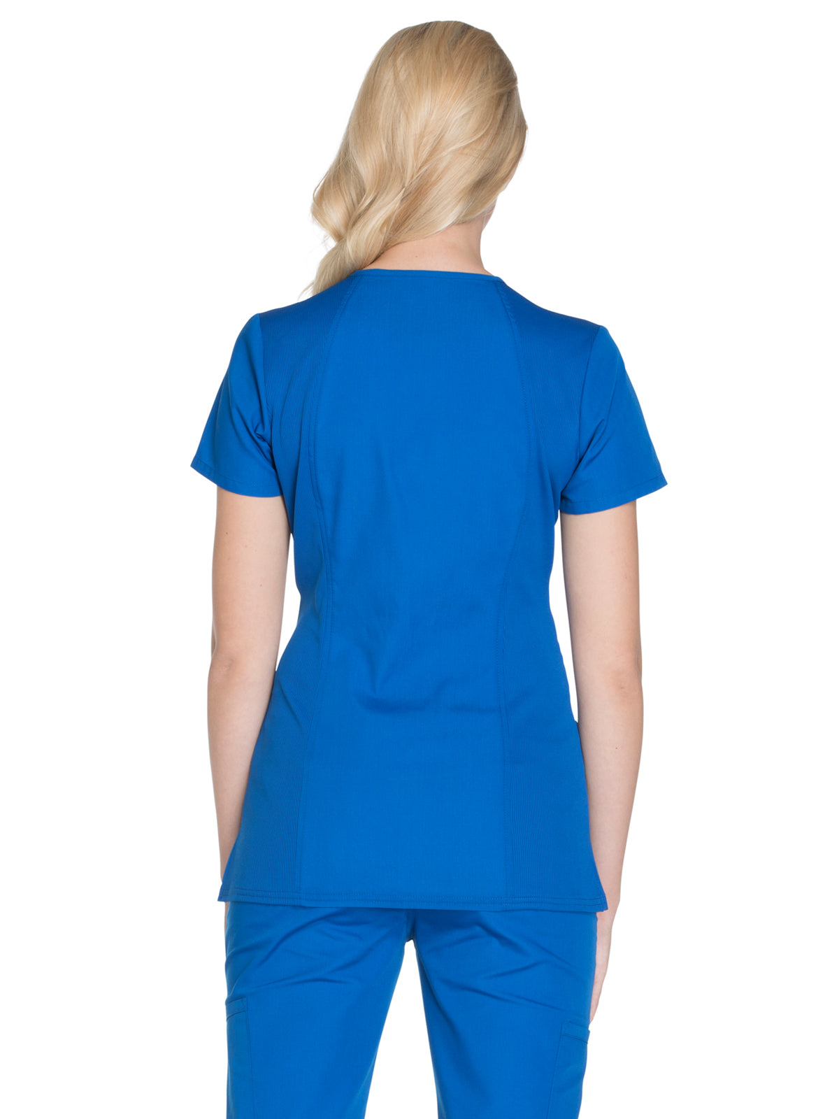 Women's 2-Pocket V-Neck Top - WW645 - Royal