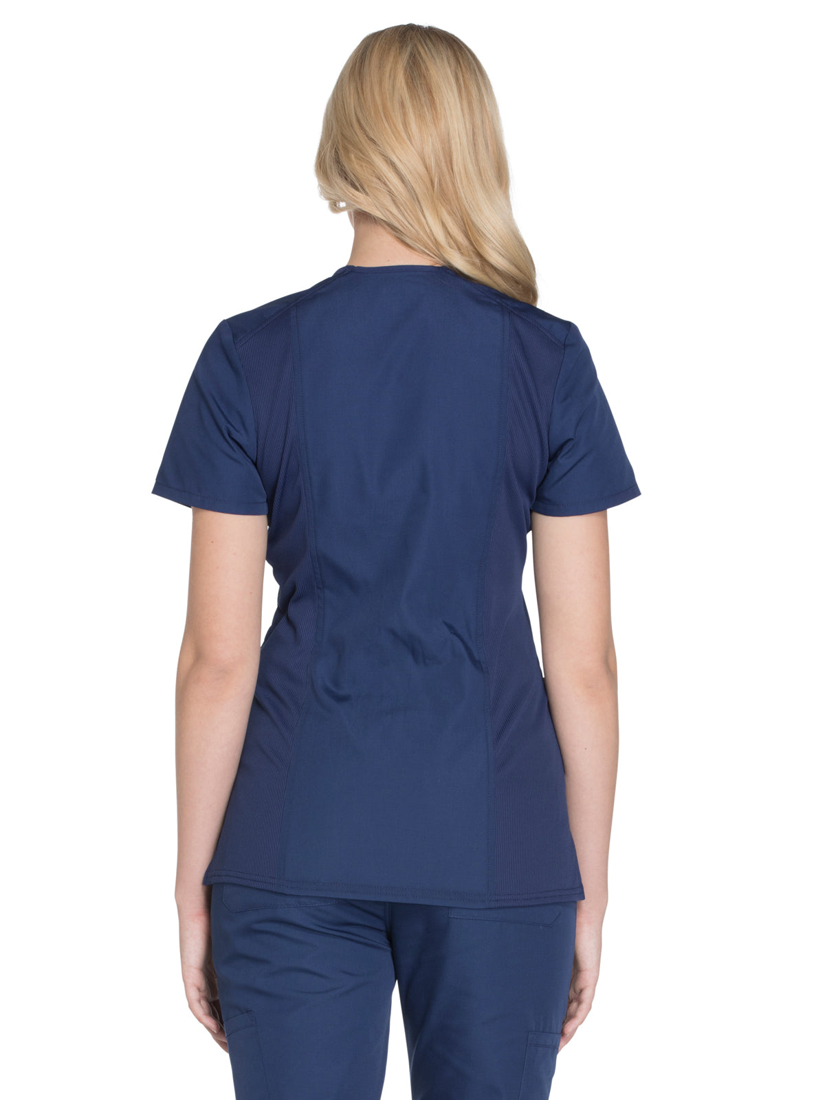 Women's 2-Pocket Mock Wrap Top - WW650 - Navy