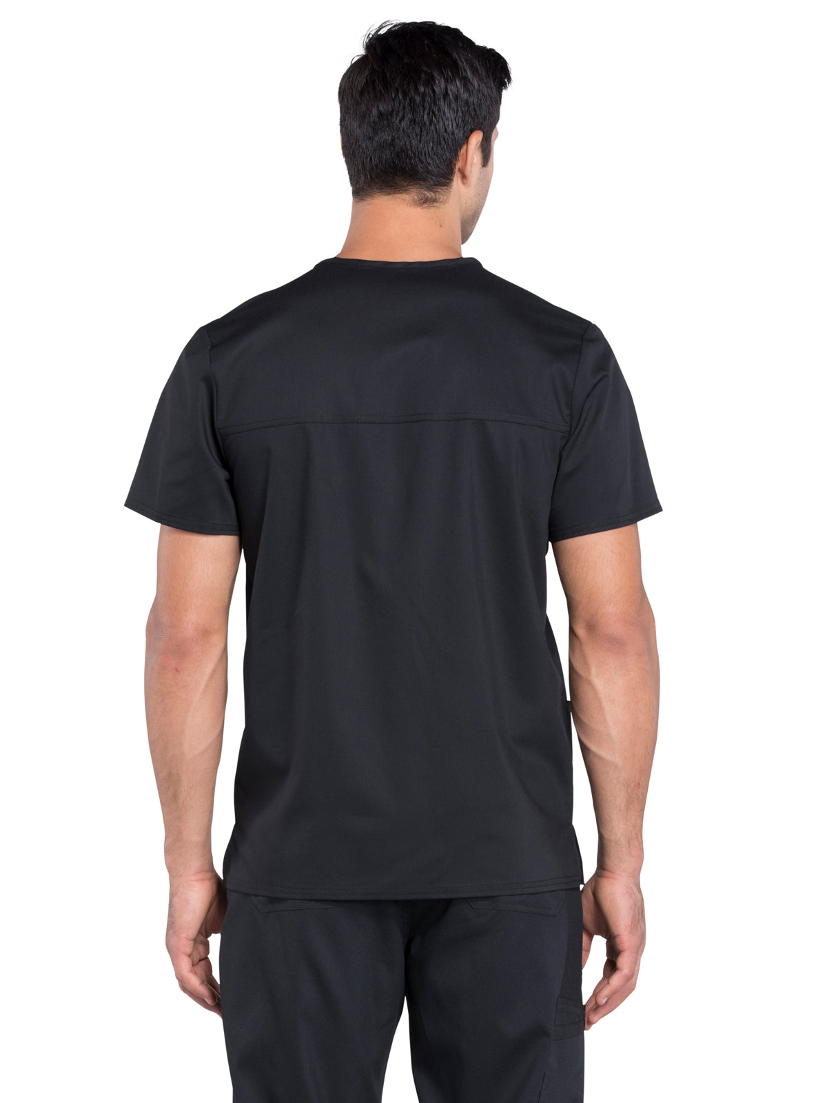 Men's 3-Pocket V-Neck Top - WW670 - Black