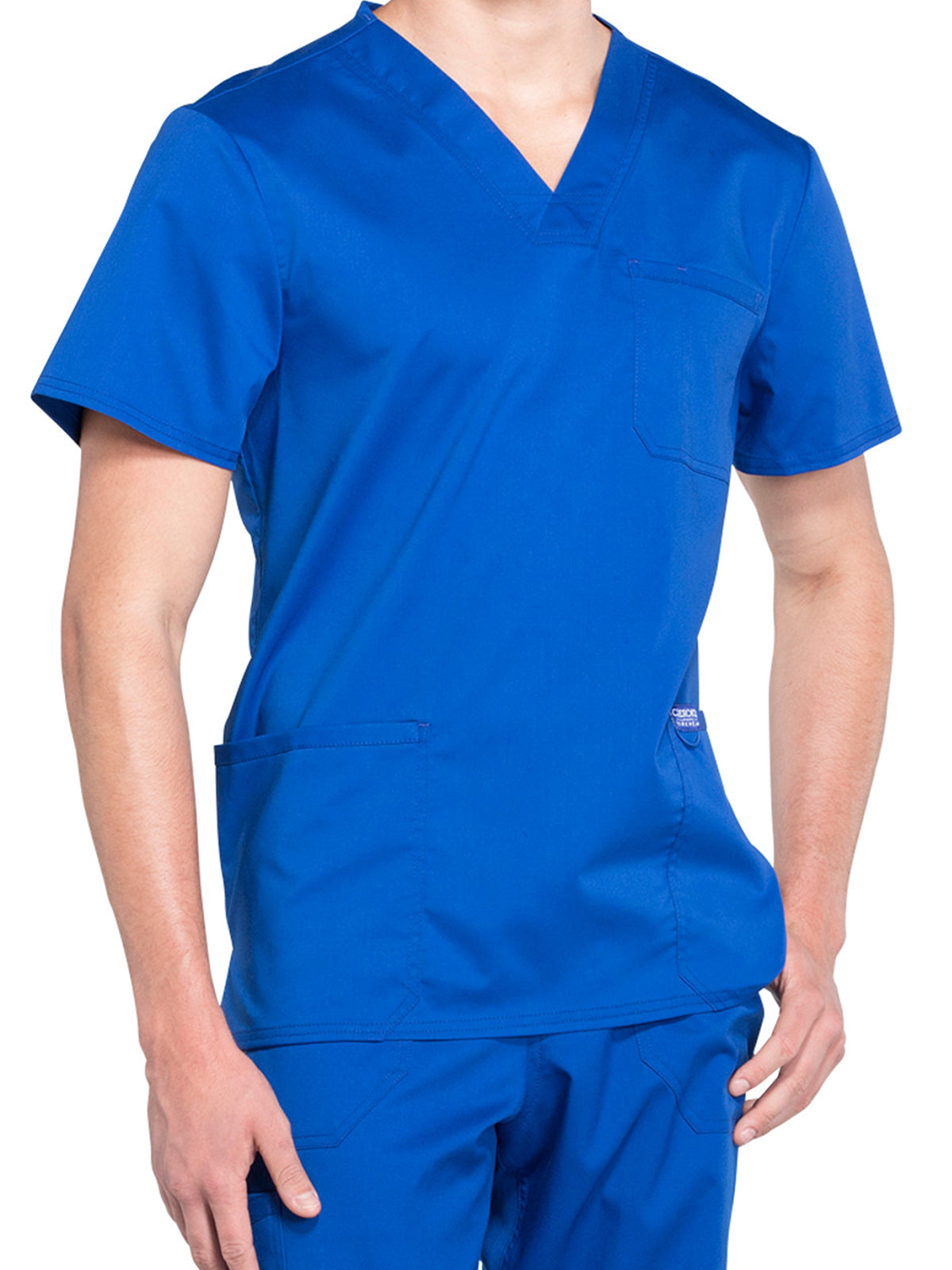 Men's 3-Pocket V-Neck Top - WW670 - Galaxy Blue