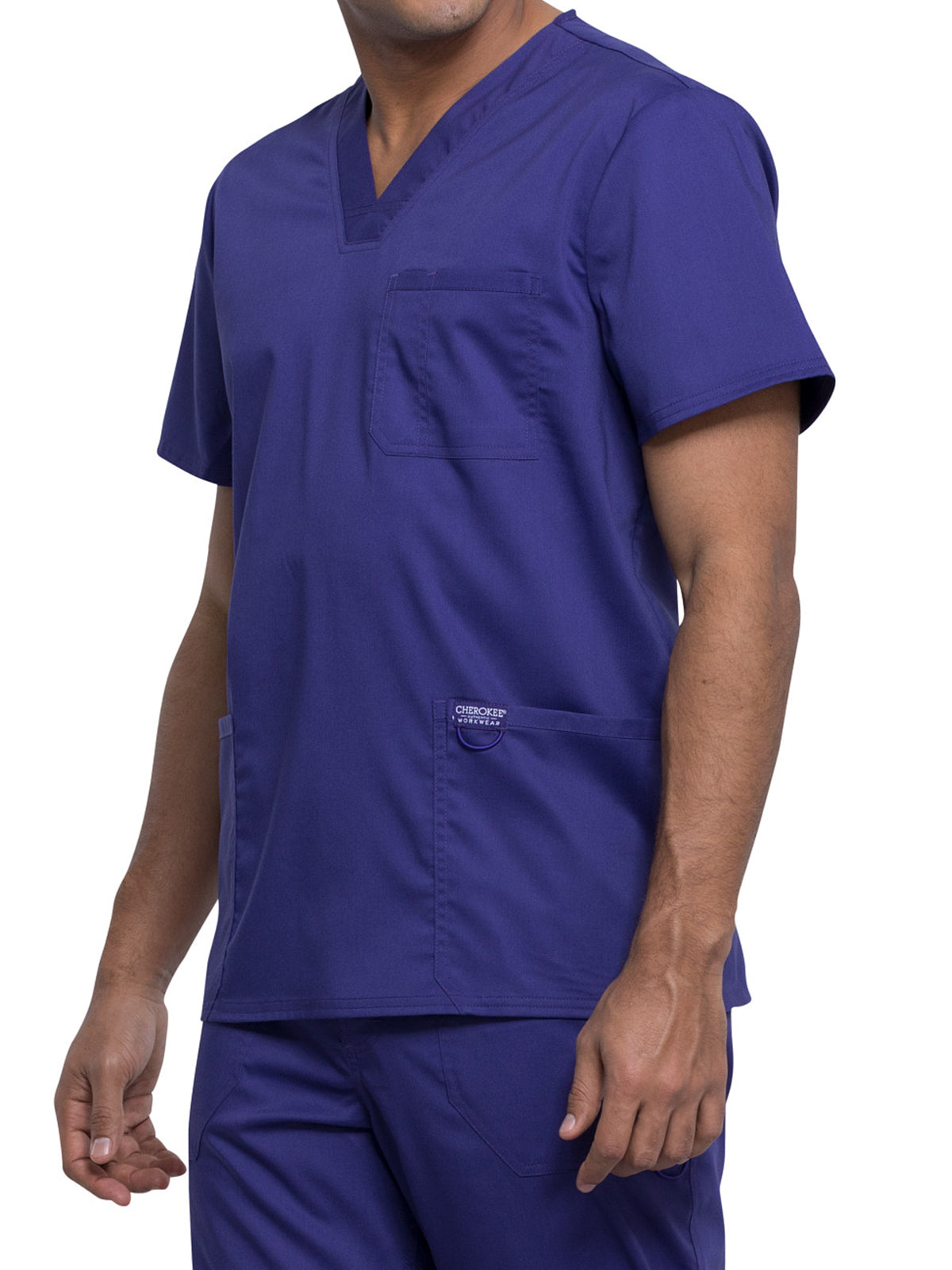 Men's 3-Pocket V-Neck Top - WW670 - Grape