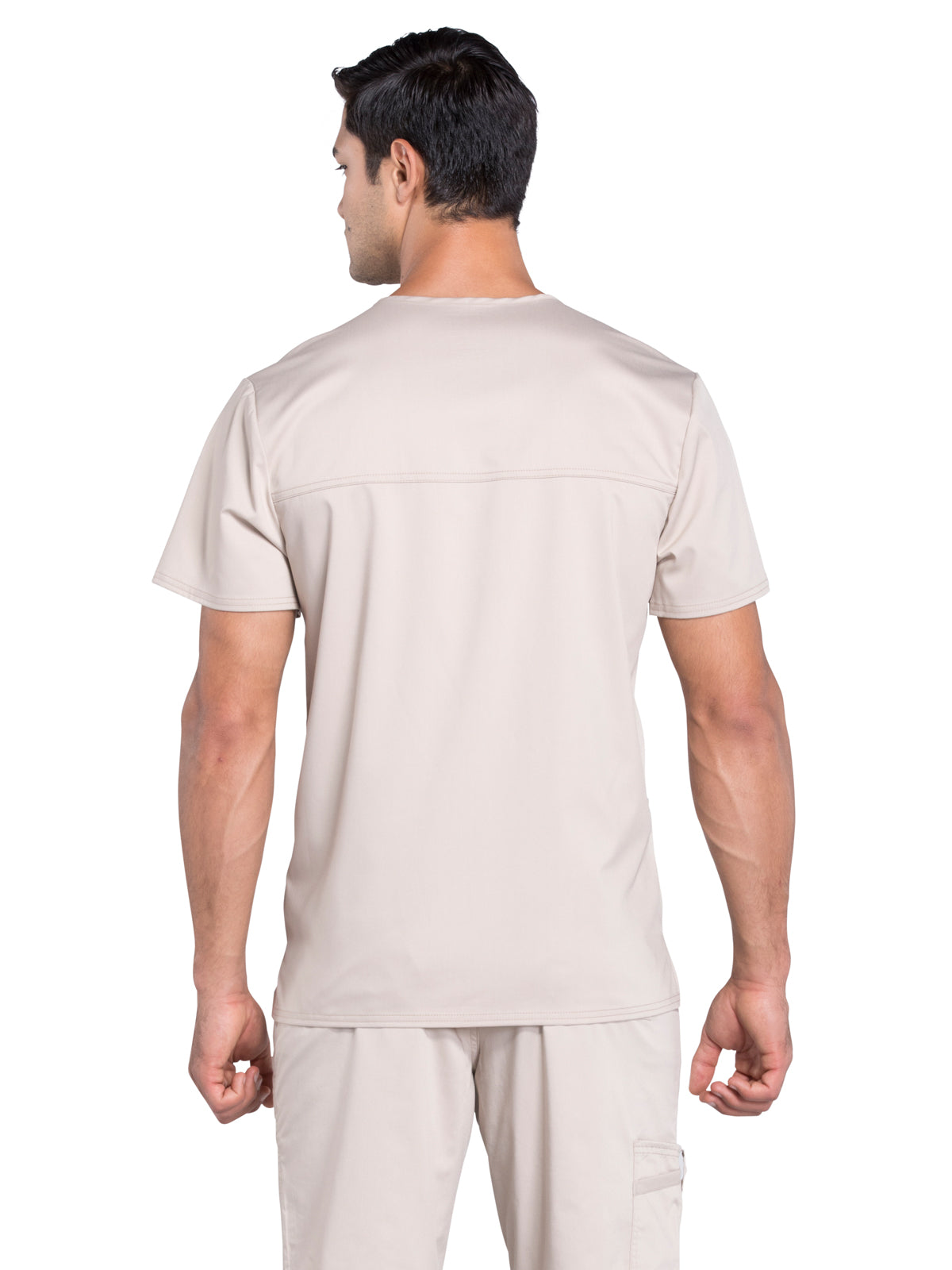 Men's 3-Pocket V-Neck Top - WW670 - Khaki