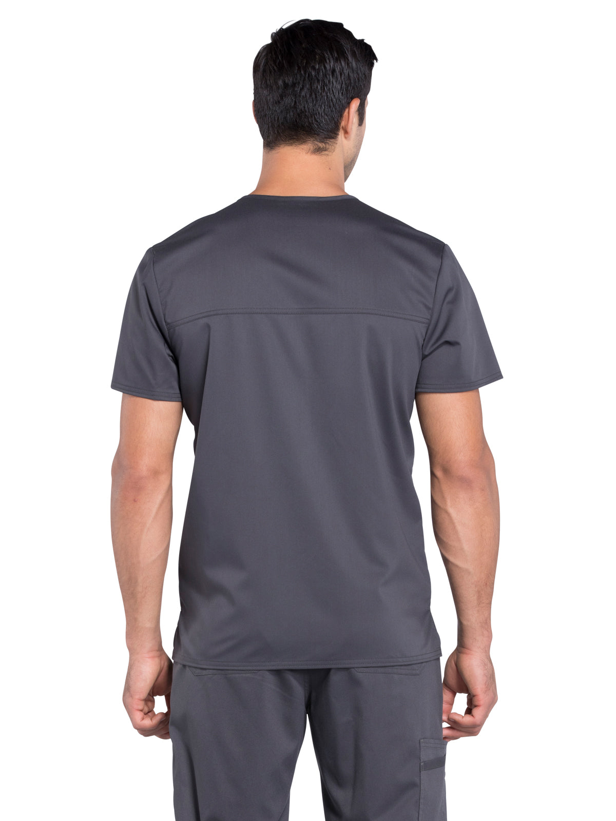 Men's 3-Pocket V-Neck Top - WW670 - Pewter