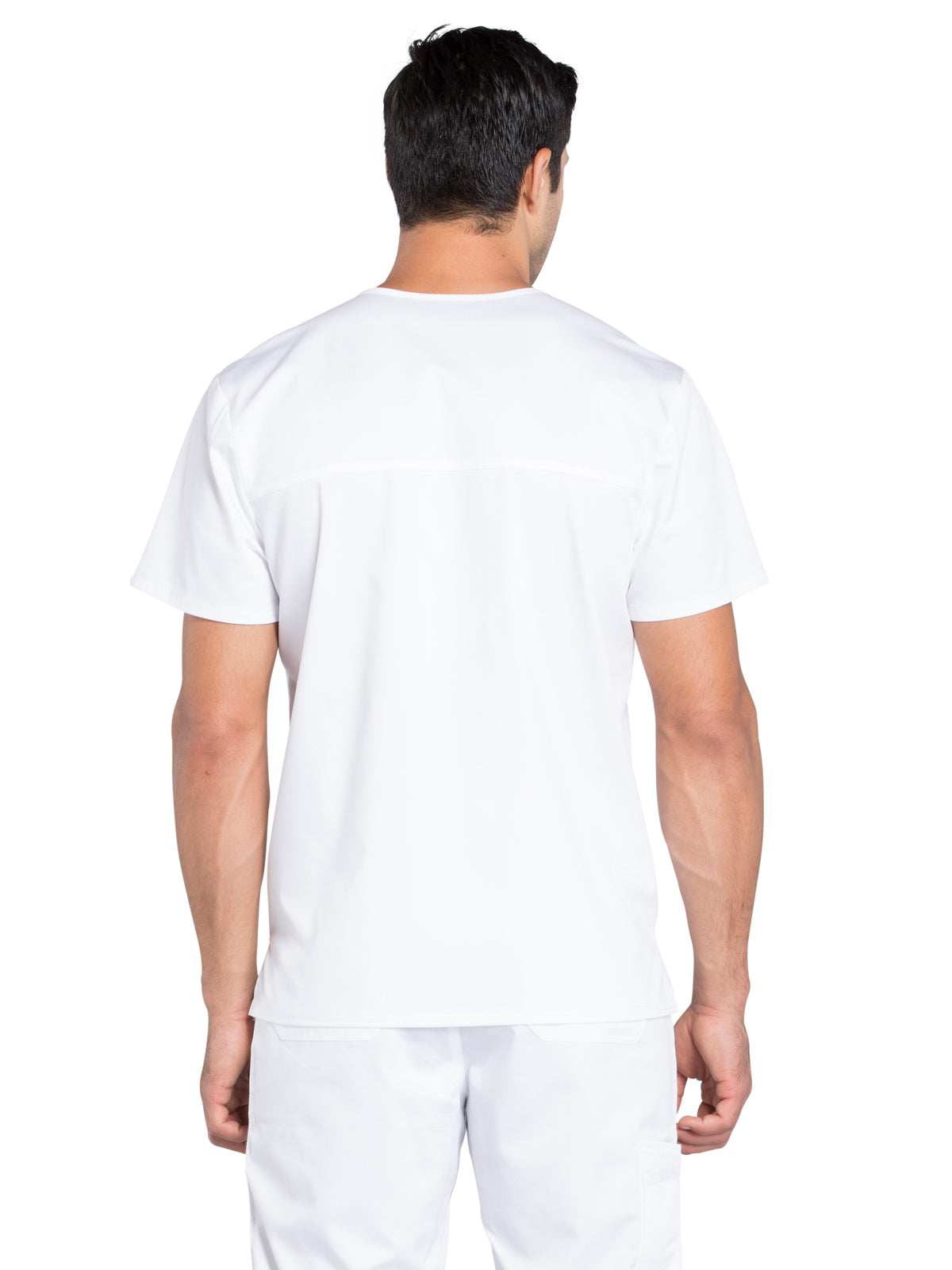 Men's 3-Pocket V-Neck Top - WW670 - White