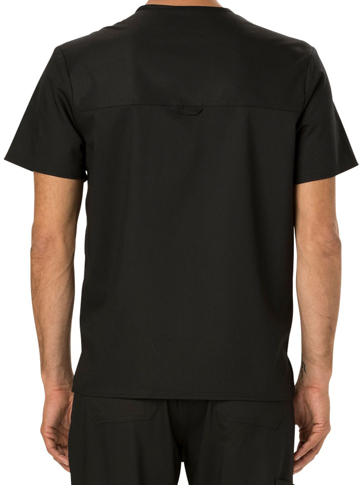 Men's 1-Pocket Tuckable V-Neck Top - WW690 - Black