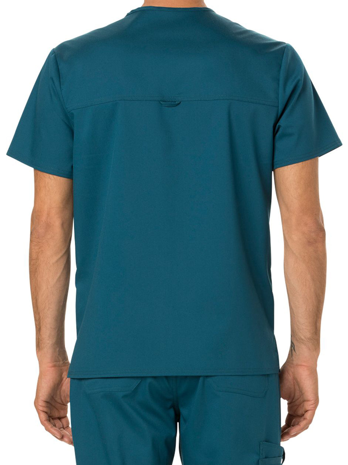 Men's 1-Pocket Tuckable V-Neck Top - WW690 - Caribbean Blue