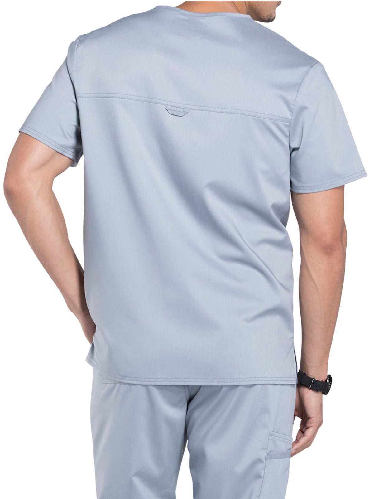 Men's 1-Pocket Tuckable V-Neck Top - WW690 - Grey