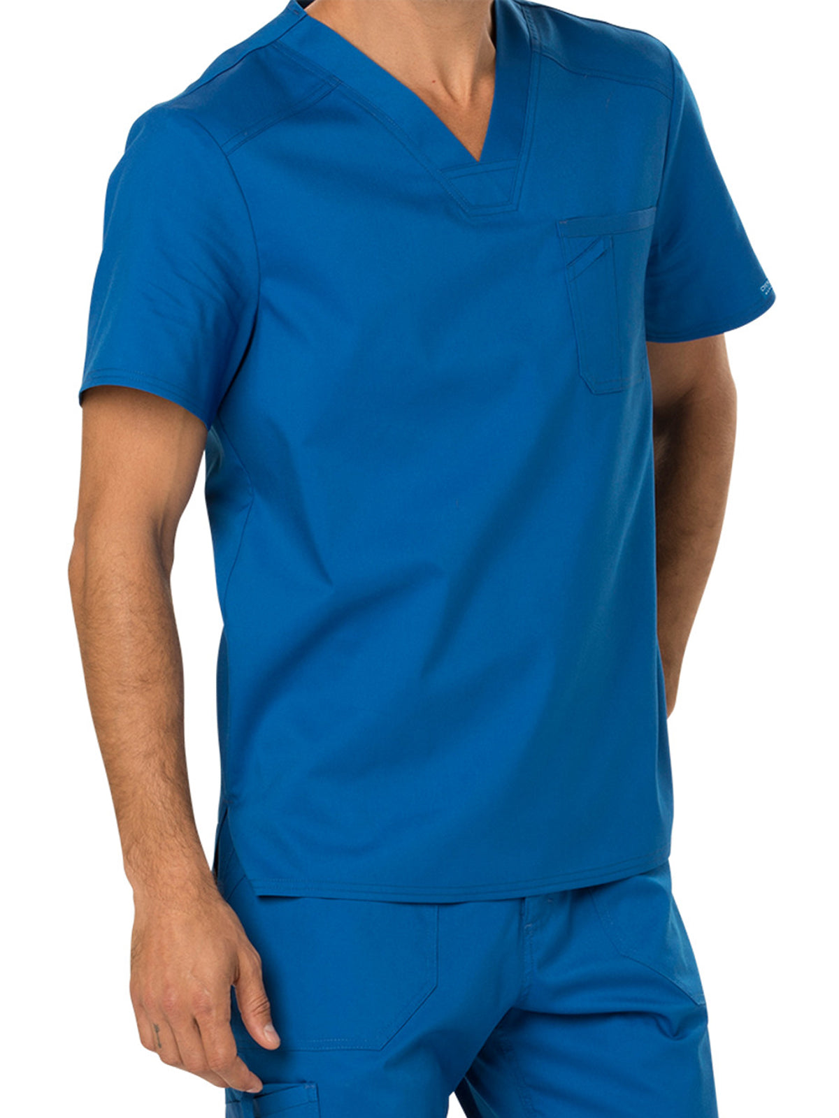 Men's 1-Pocket Tuckable V-Neck Top - WW690 - Royal