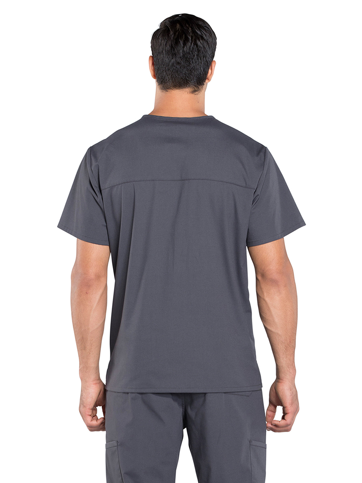 Men's 4-Pocket V-Neck Top - WW695 - Pewter