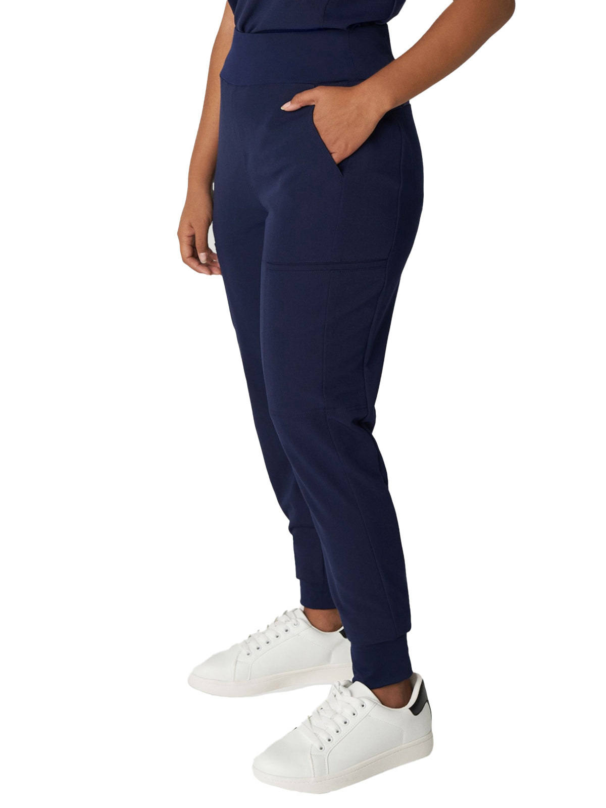 Women's 7-Pocket High-Rise Yoga Waist Jogger Pant - WB410 - Navy
