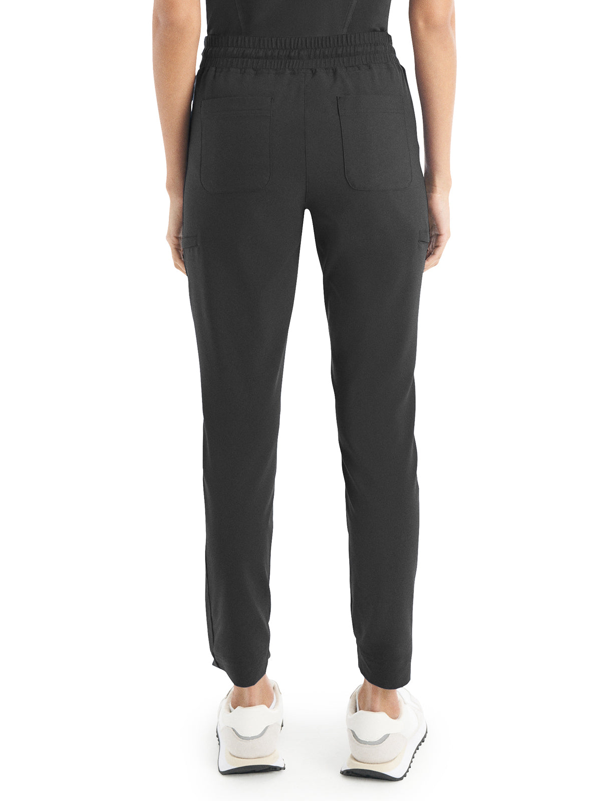 Women's 6-Pocket Hi-Low Leg Cuffs Jogger Pant - WB415 - Pewter