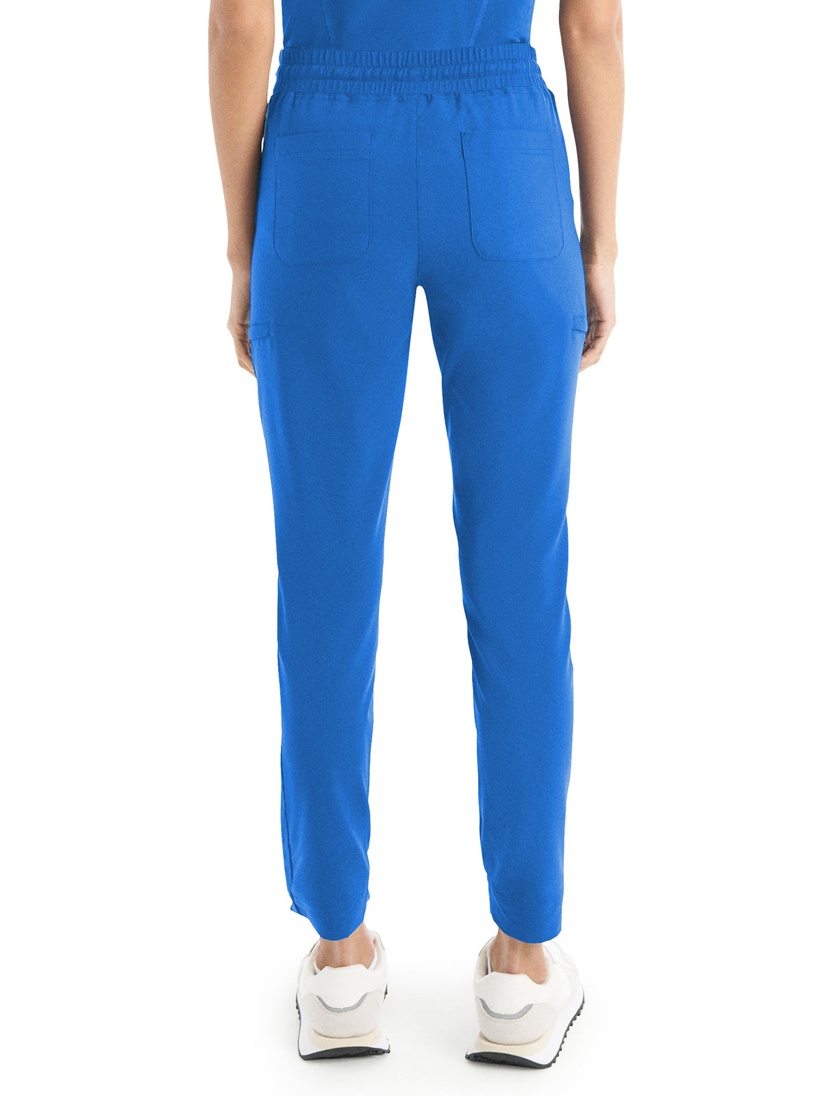 Women's 6-Pocket Hi-Low Leg Cuffs Jogger Pant - WB415 - Royal