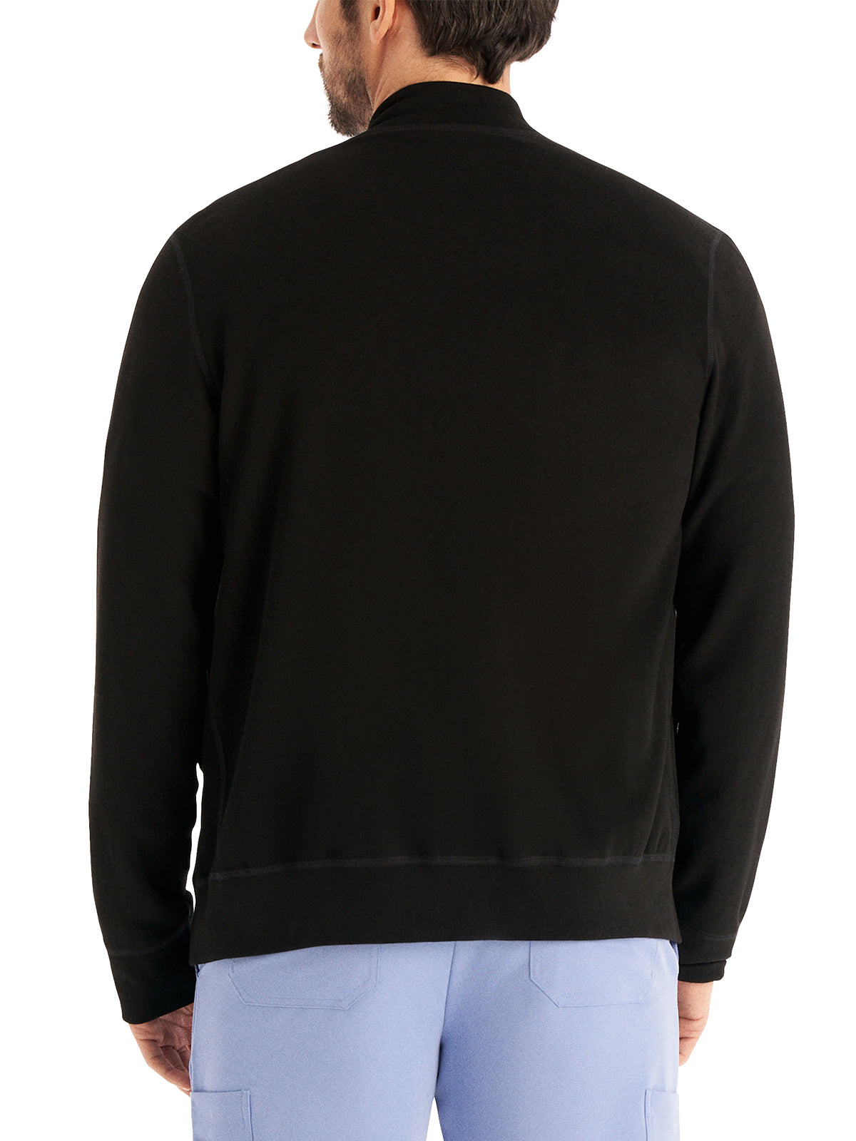 Unisex 5-Pocket Reversible Zip-Front Jacket - WJ706 - Black/Heather Pewter